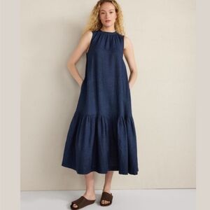 Haven Well Within Linen Tiered Midi Dress